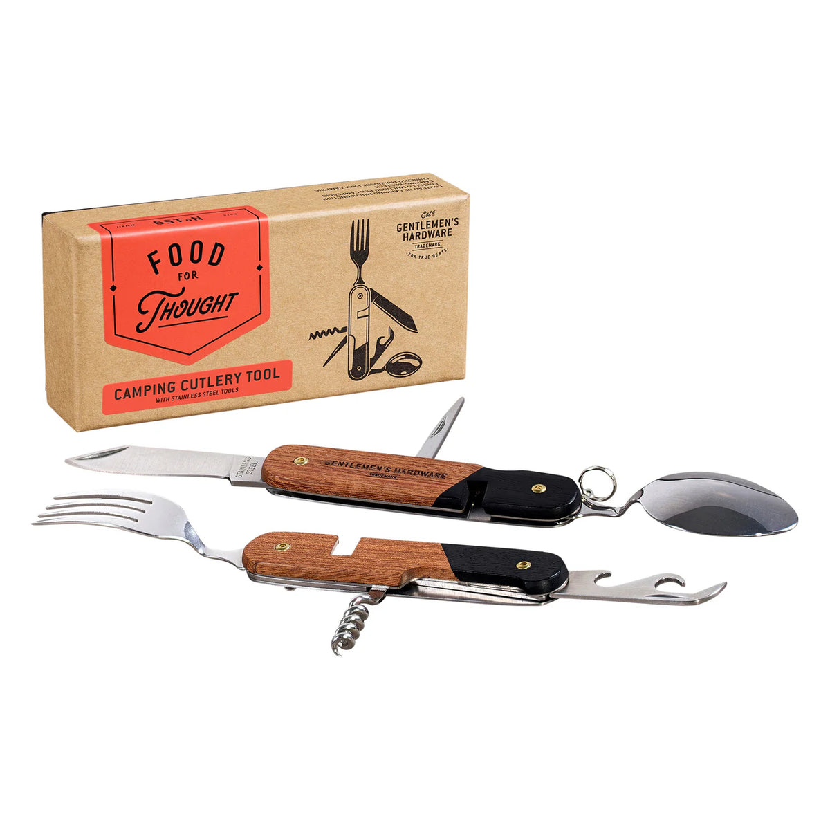 Wood Camping Cutlery Tool