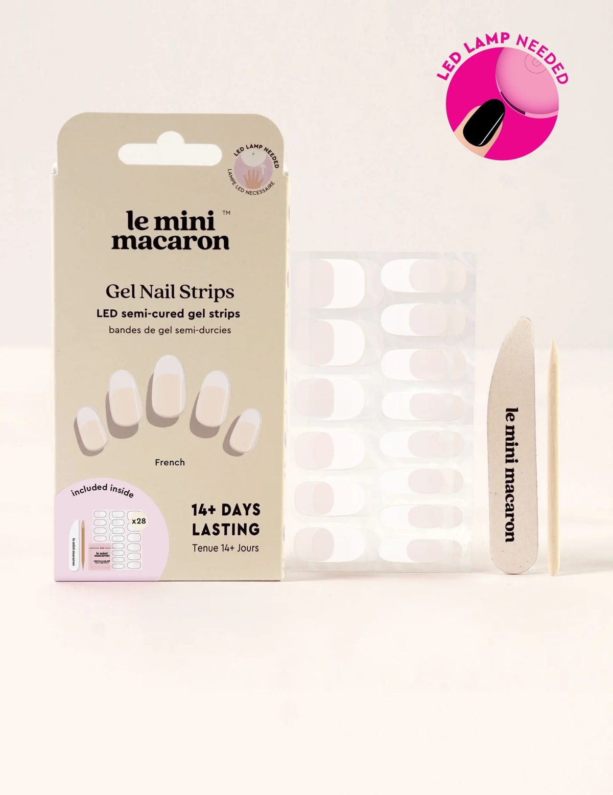 Gel Nail Strips - French