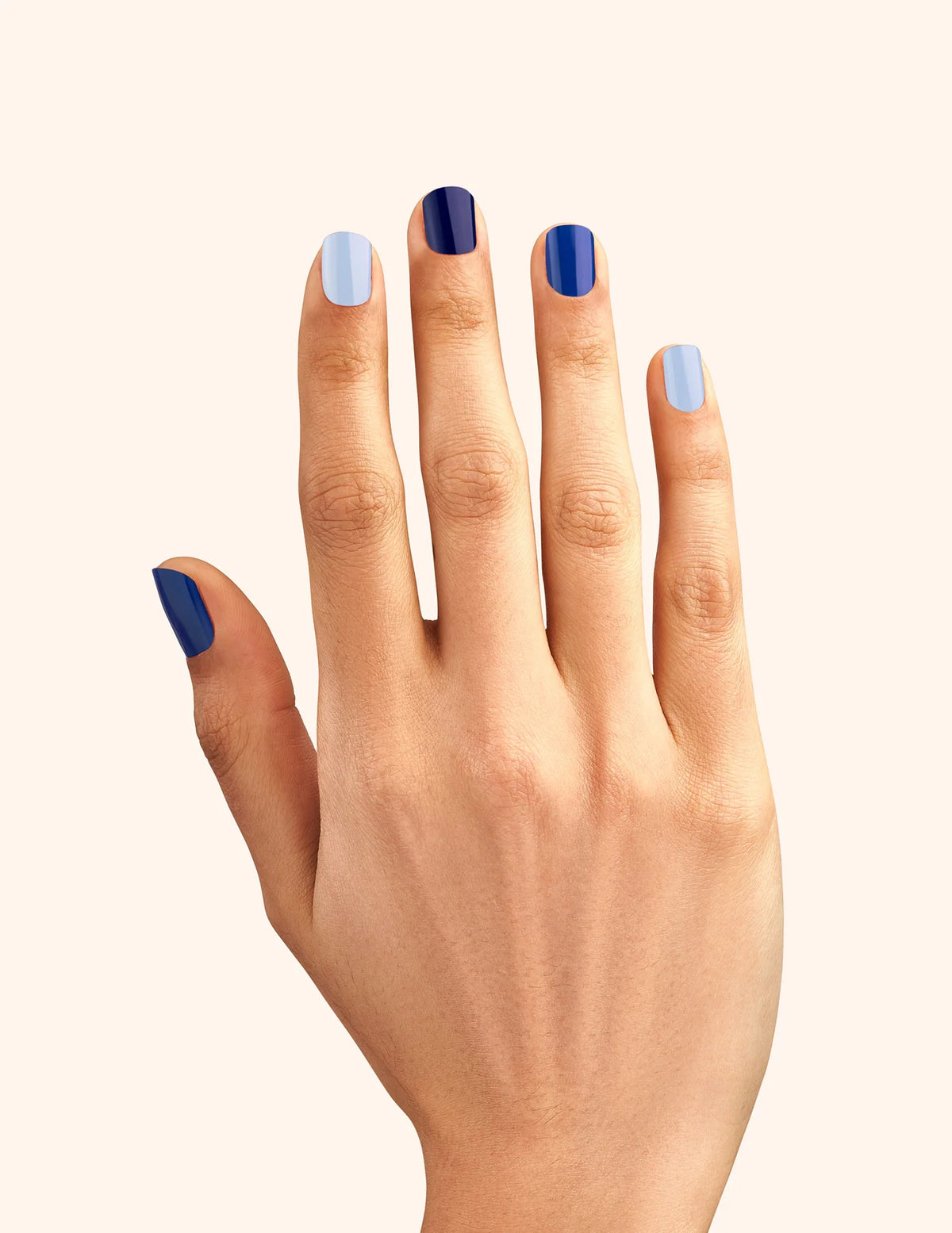 Gel Nail Strips - Denim Blue