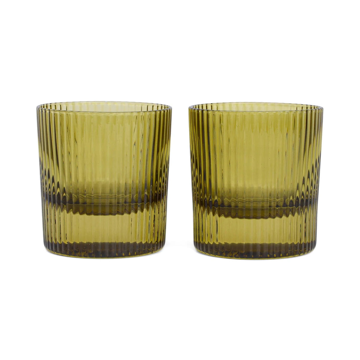 The Scout Lowball Glass - 2 stk. Olive