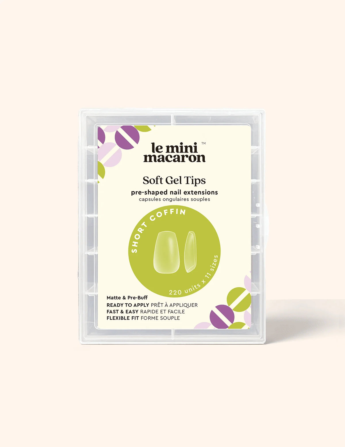 Le Soft Gel Tips - Short Coffin