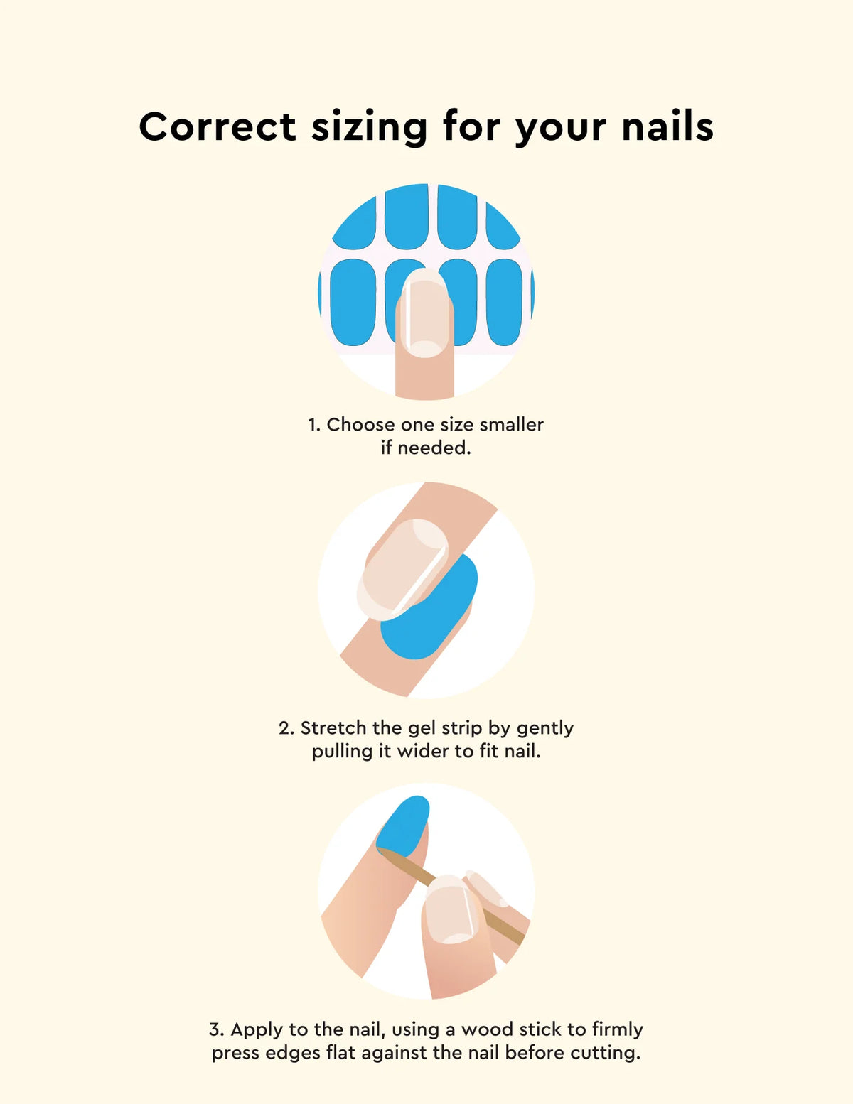 Gel Nail Strips - Denim Blue