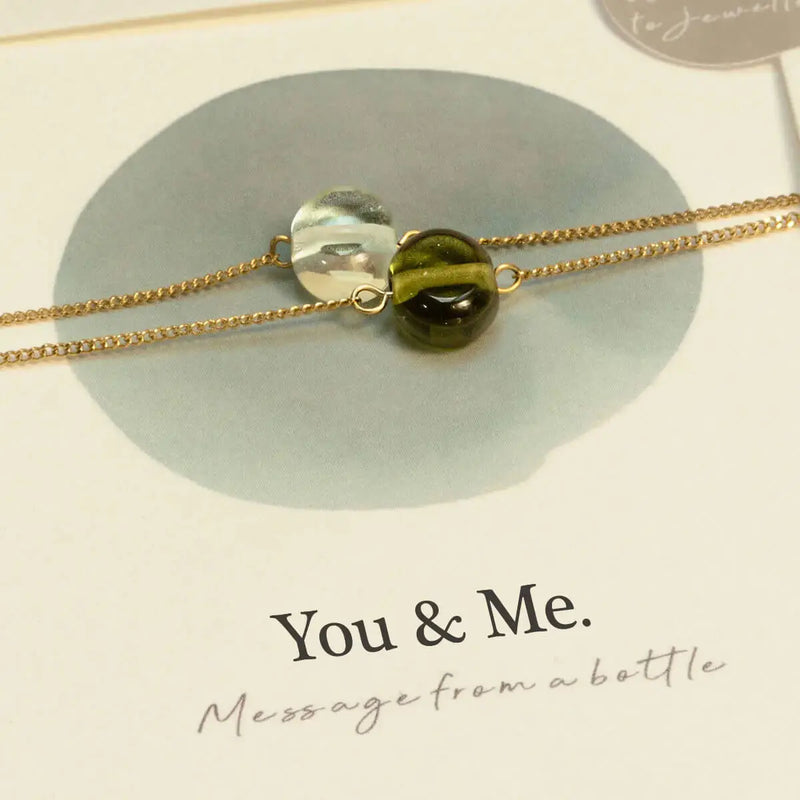 Armbönd 2 stk. Duo Bracelet – Turquoise and Green