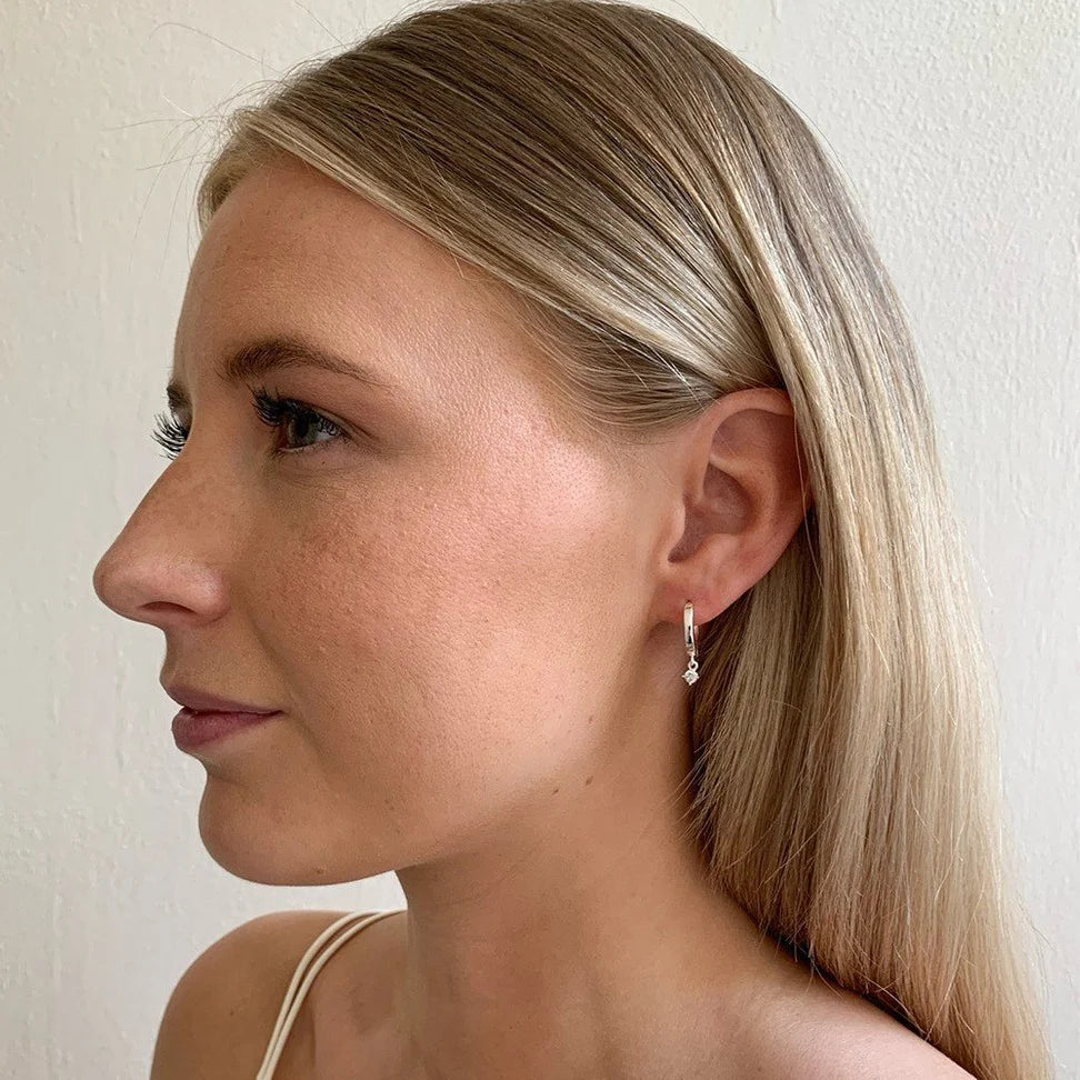 Camille Small Ring Eyrnalokkar Silfur
