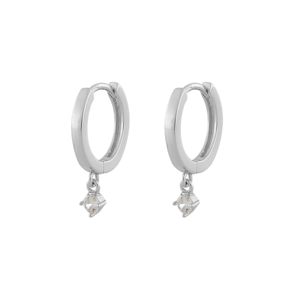 Camille Small Ring Eyrnalokkar Silfur