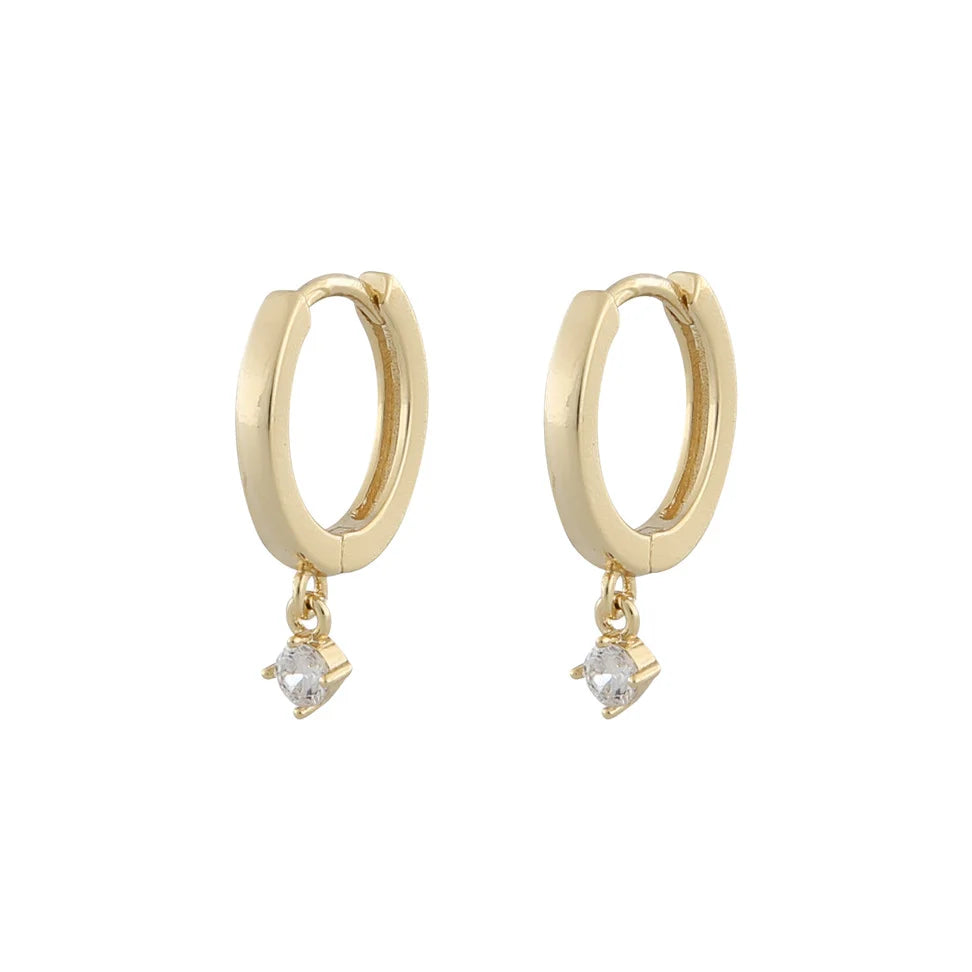 Camille Small Ring Eyrnalokkar Gull