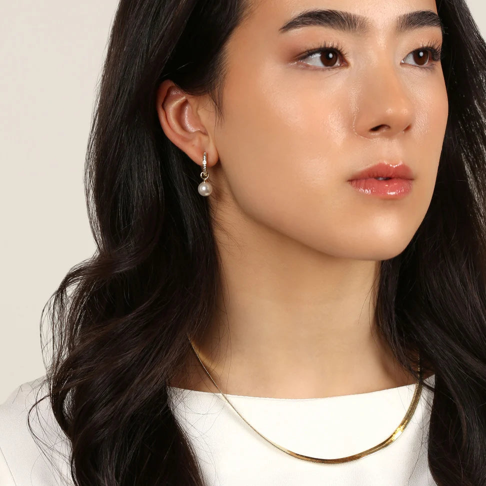 Core Pearl Ring Eyrnalokkar Gull