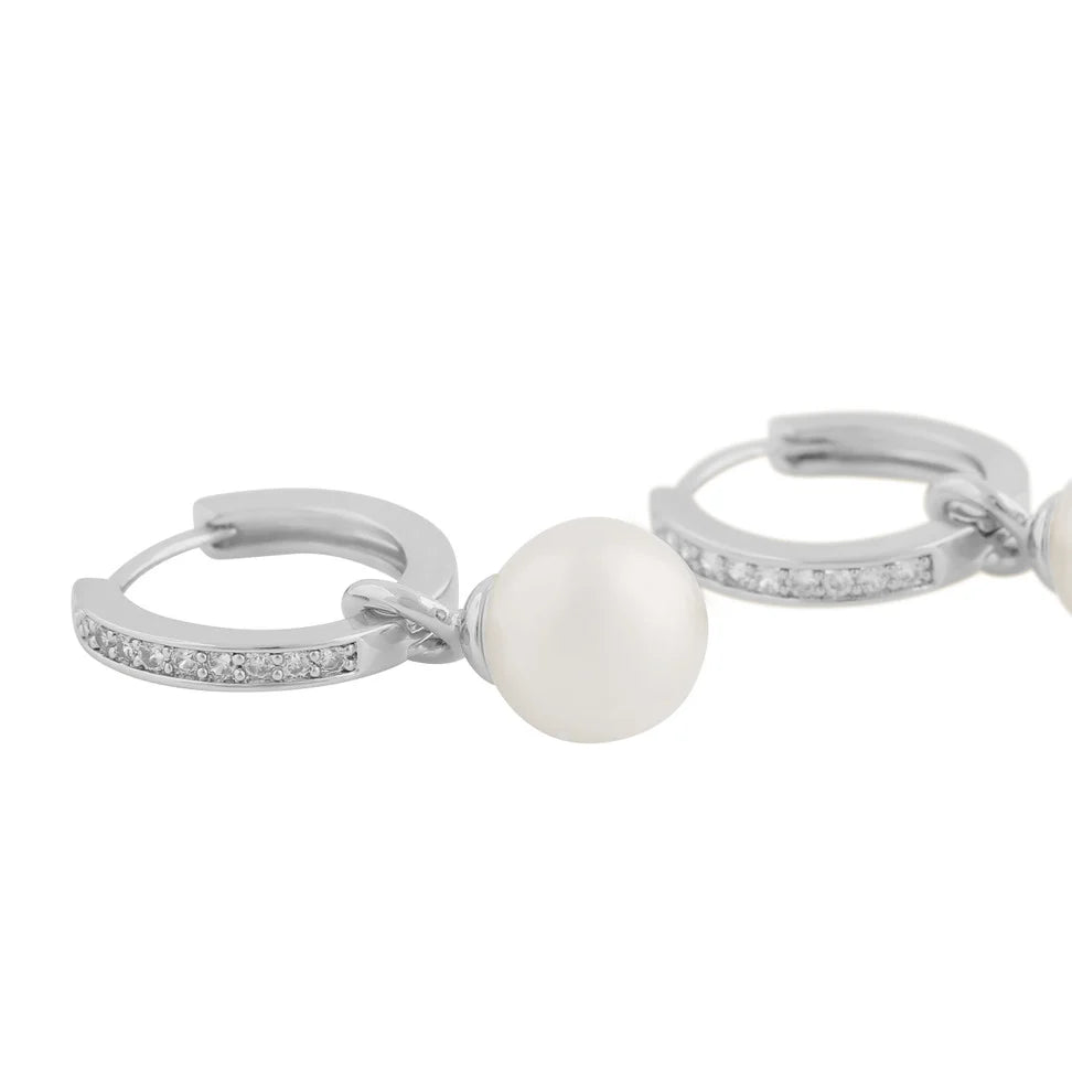 Core Pearl Ring Eyrnalokkar Silfur