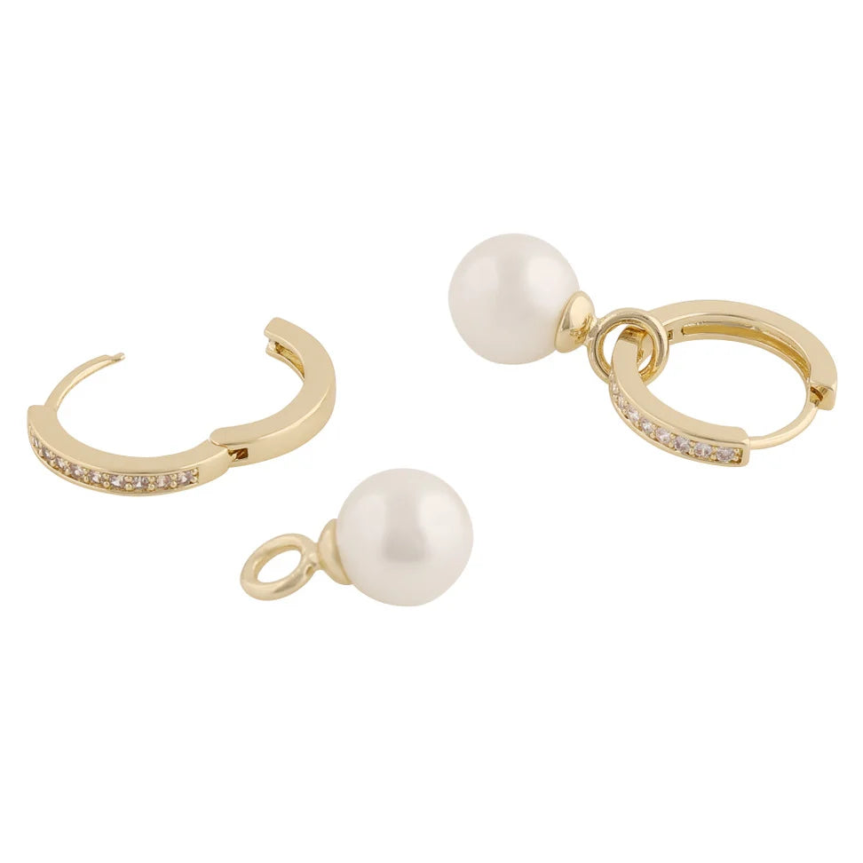 Core Pearl Ring Eyrnalokkar Gull