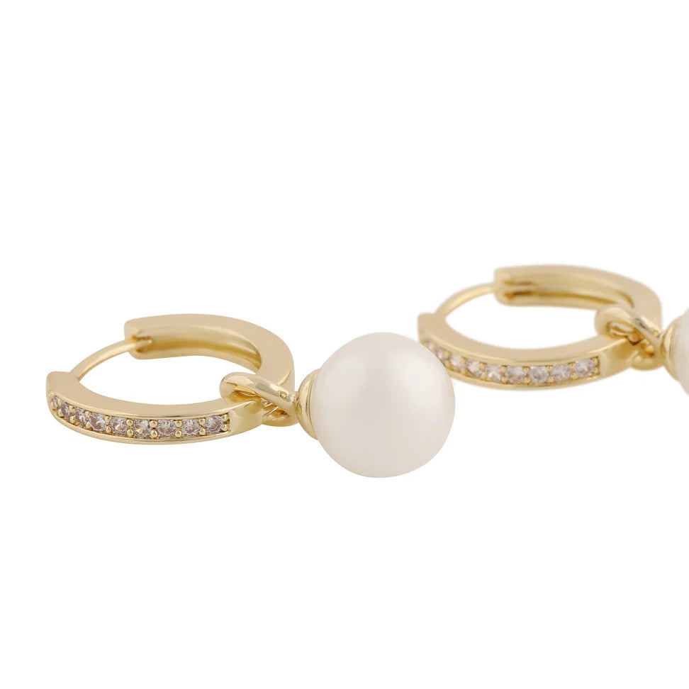 Core Pearl Ring Eyrnalokkar Gull