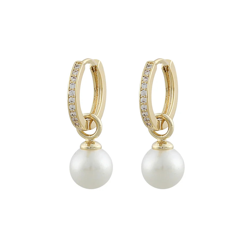 Core Pearl Ring Eyrnalokkar Gull