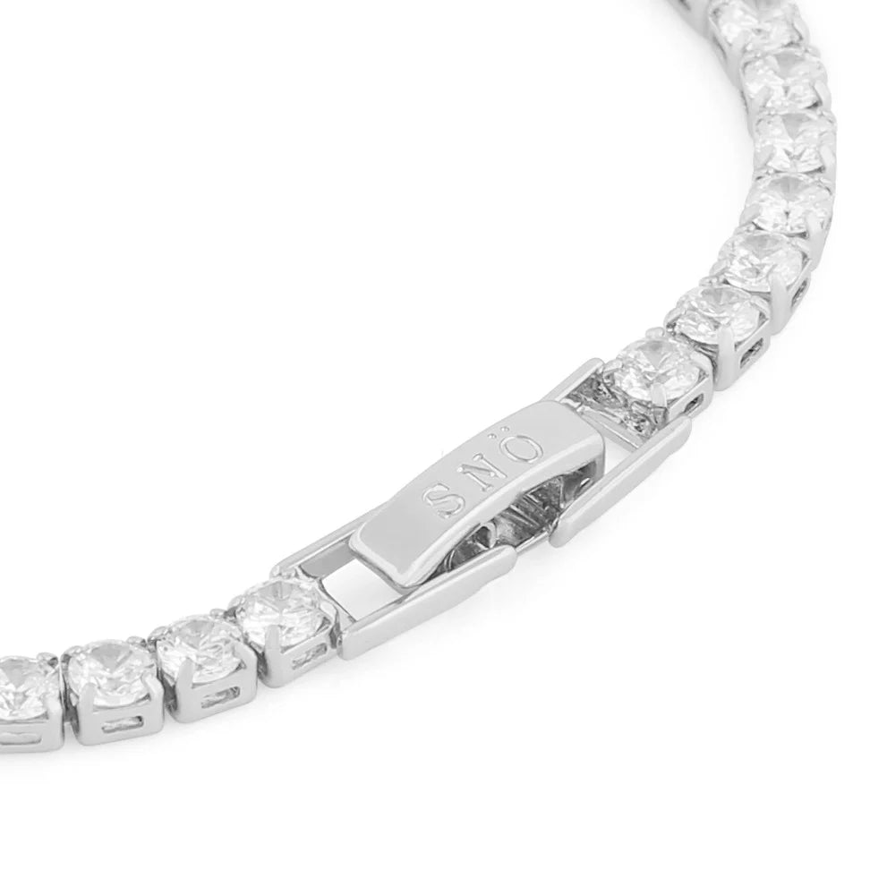 Siri Stone Armband Silfur
