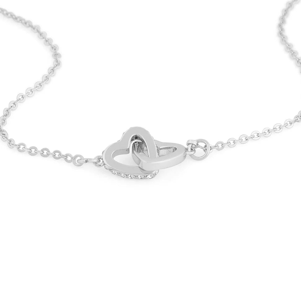 Connected Heart Armband Silfur