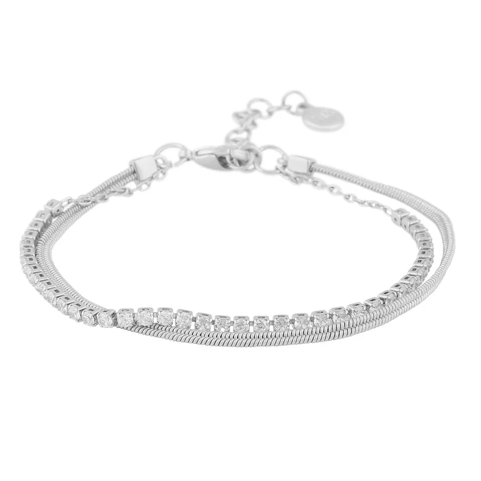 Ace Double Armband Silfur