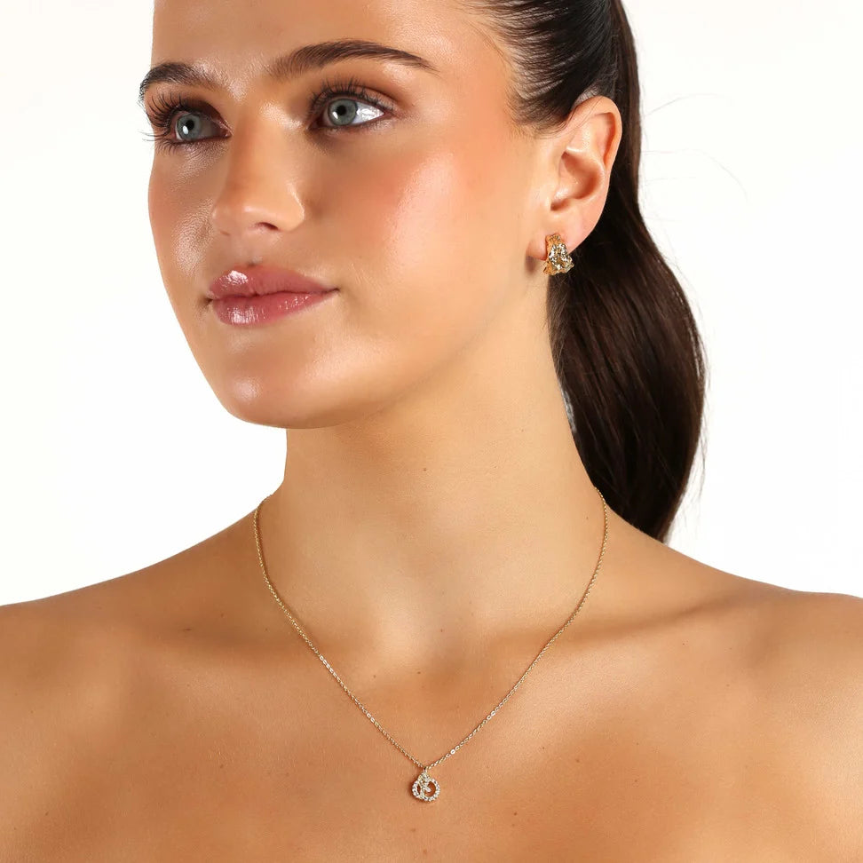 Lauren Oval Eyrnalokkar Gull
