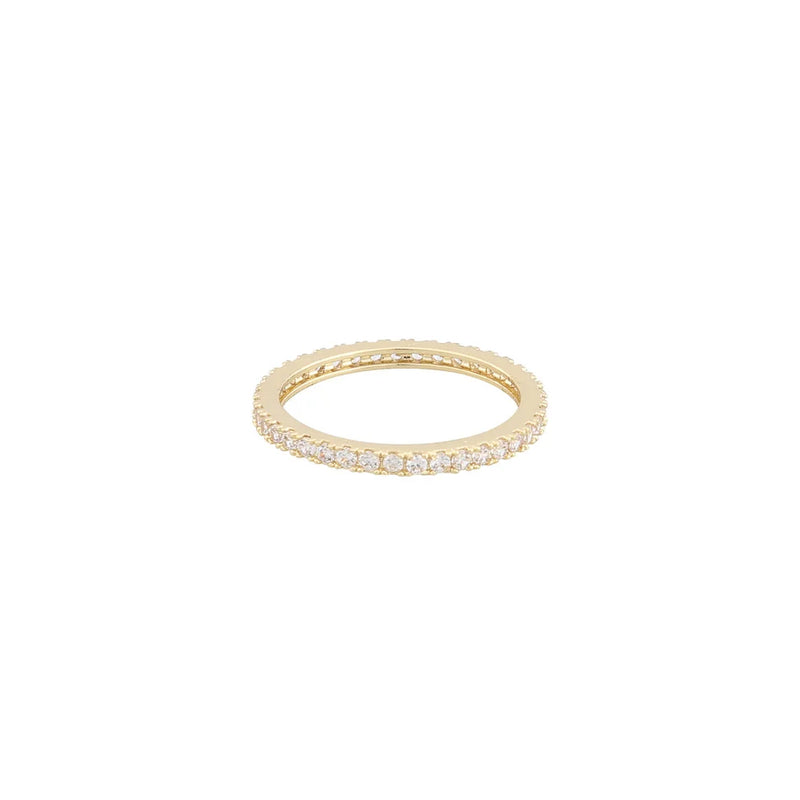 Rio Thin Stone Hringur Gold