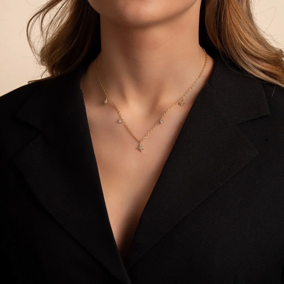 Stellaris Charm Hálsmen Gull