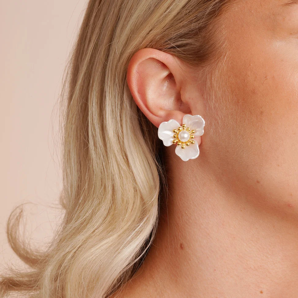 Snö Icon Flower Eyrnalokkar