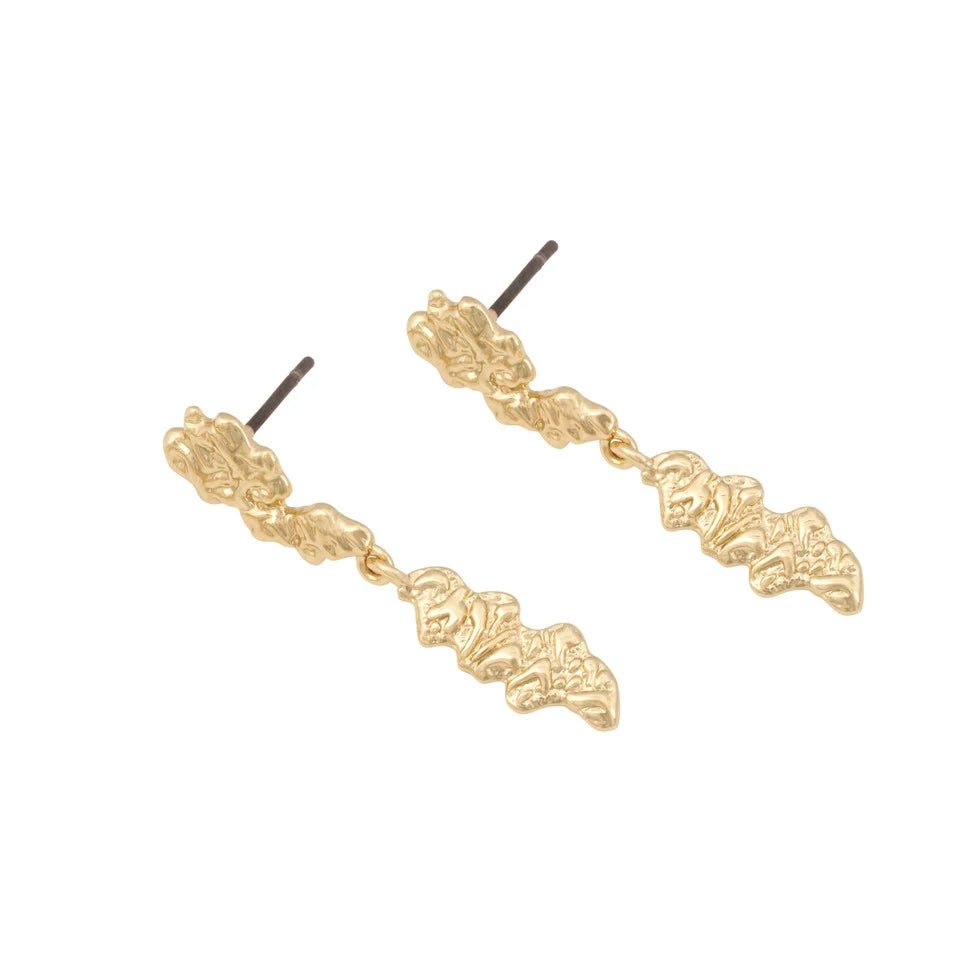 Cat Langir Eyrnalokkar Gull