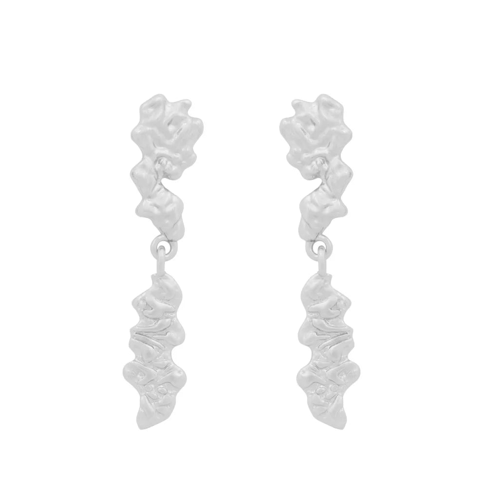 Cat Langir Eyrnalokkar Silfur