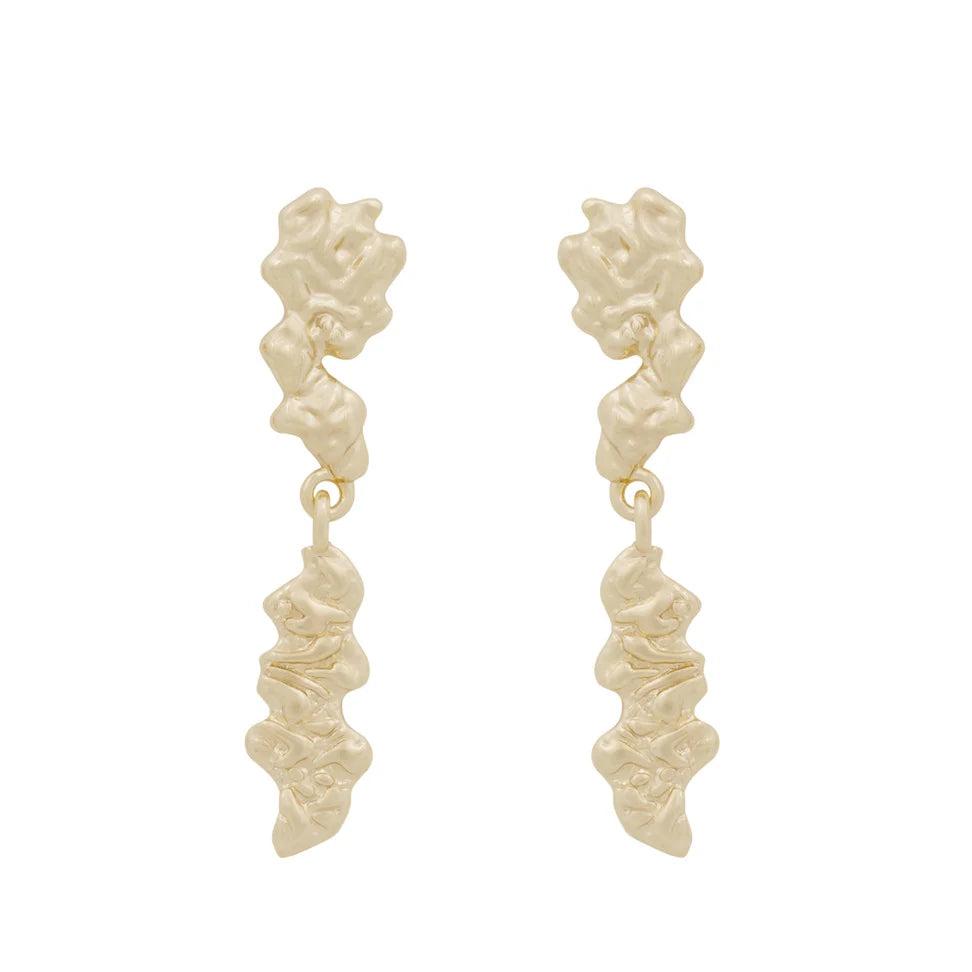 Cat Langir Eyrnalokkar Gull