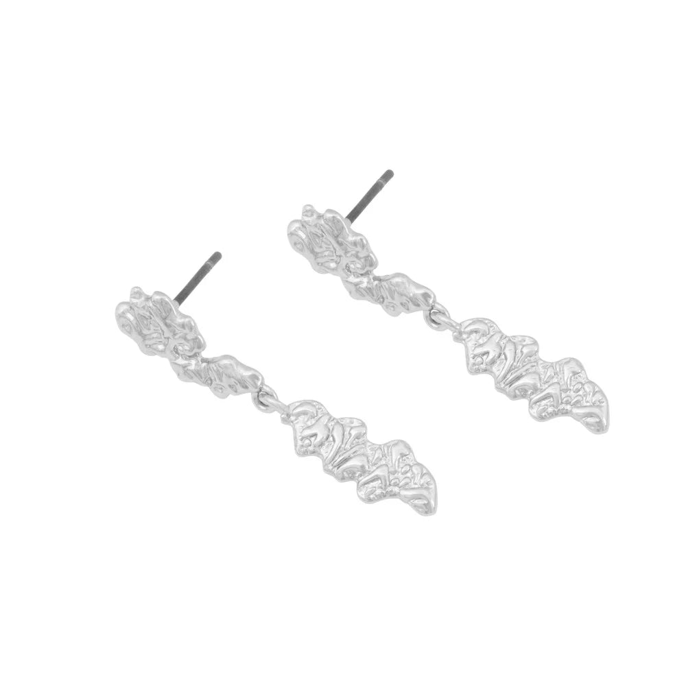 Cat Langir Eyrnalokkar Silfur