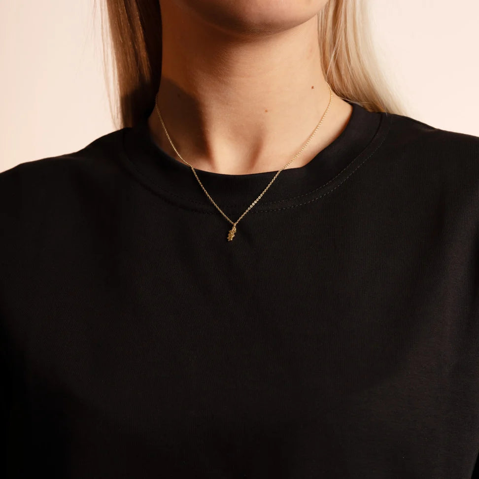 Cat Pendant Hálsmen Gull