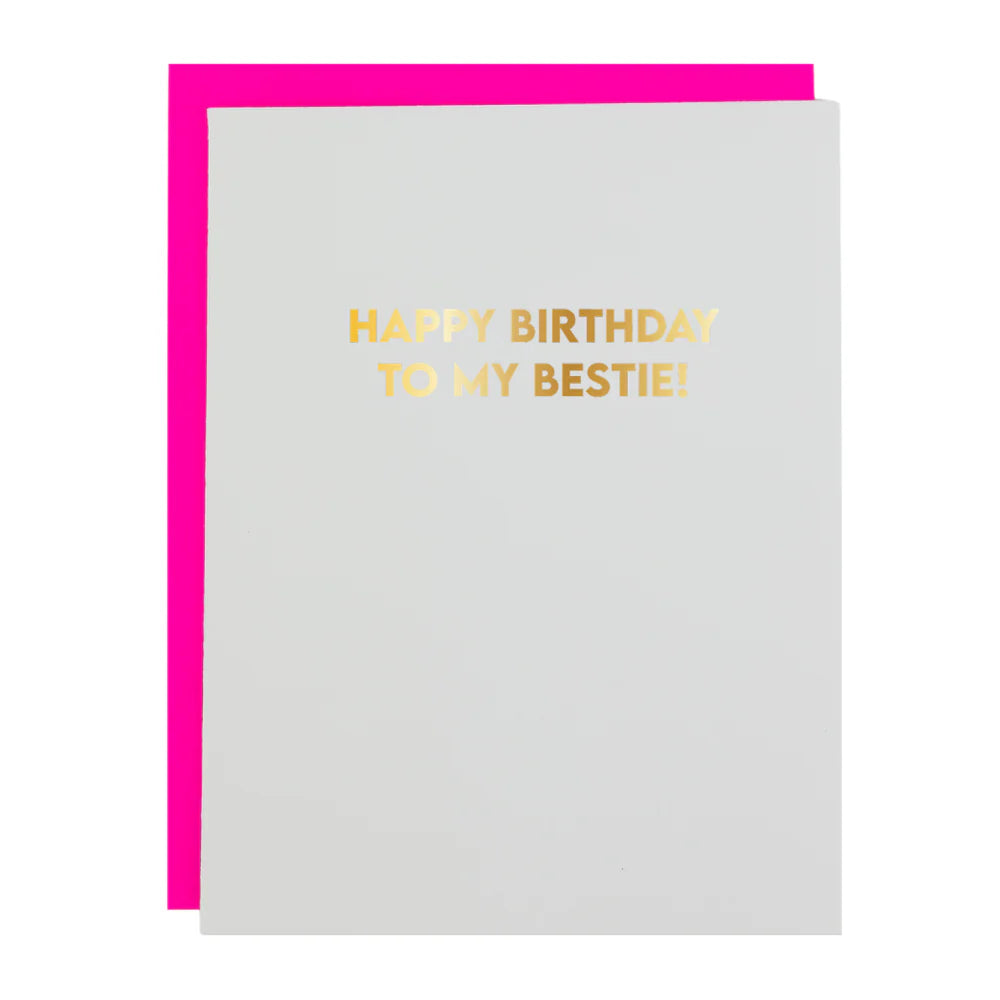 Tækifæriskort "Happy Birthday To My Bestie"