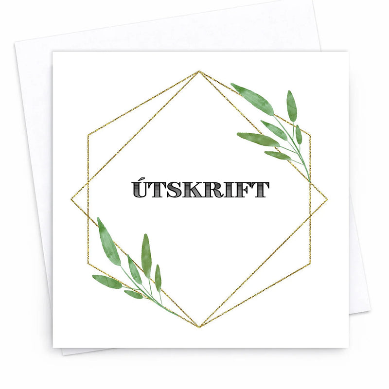 Tækifæriskort "Útskrift"