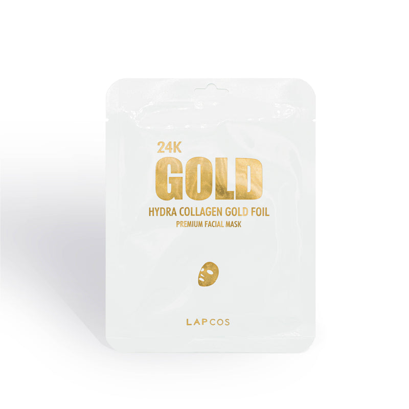 24K Gold Foil Premium Collagen Face Mask