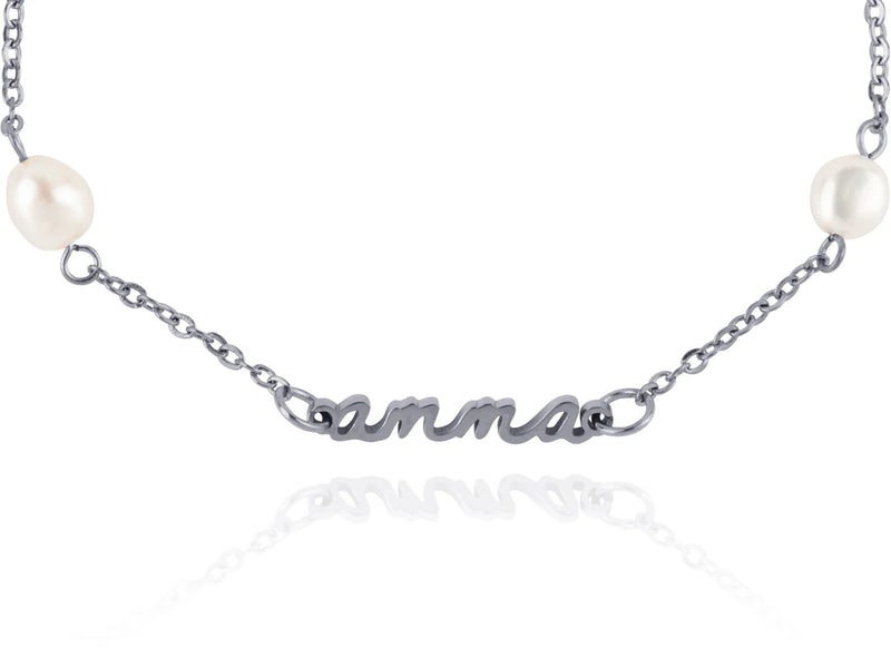 Amma Perlu Armband Silfur