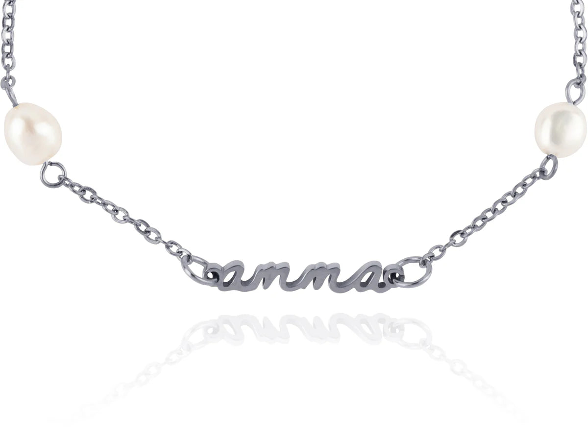 Amma Perlu Armband Silfur