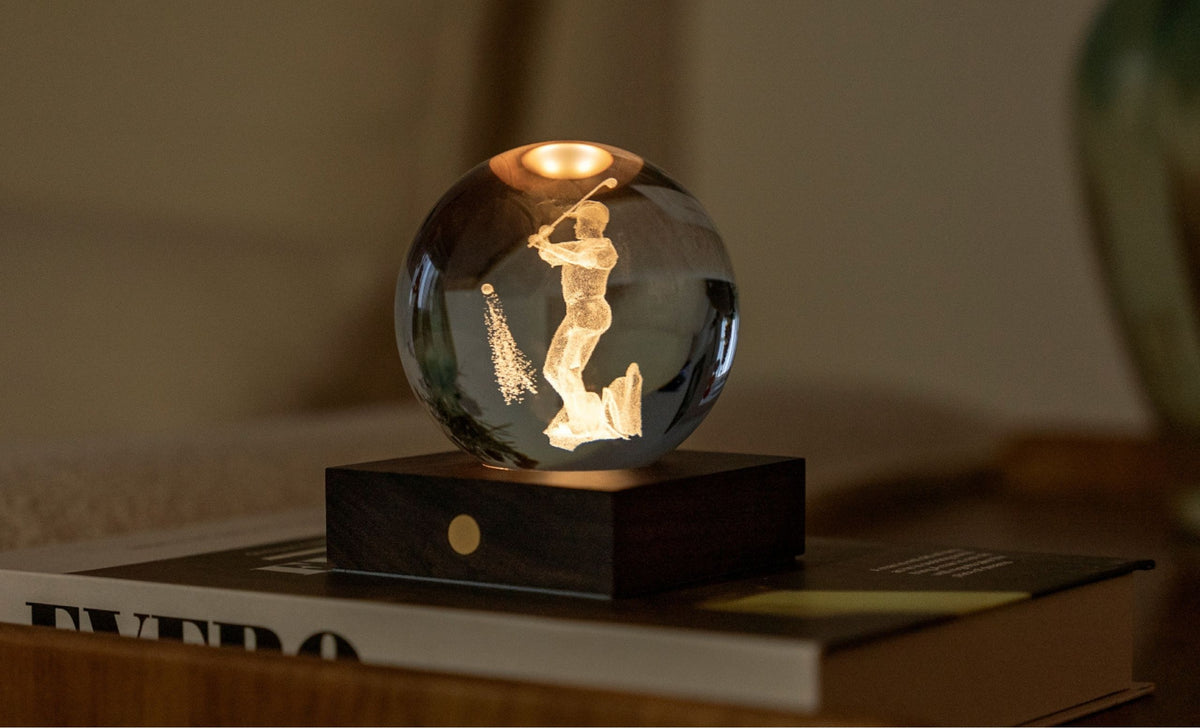 Amber Kristalslampi Golf