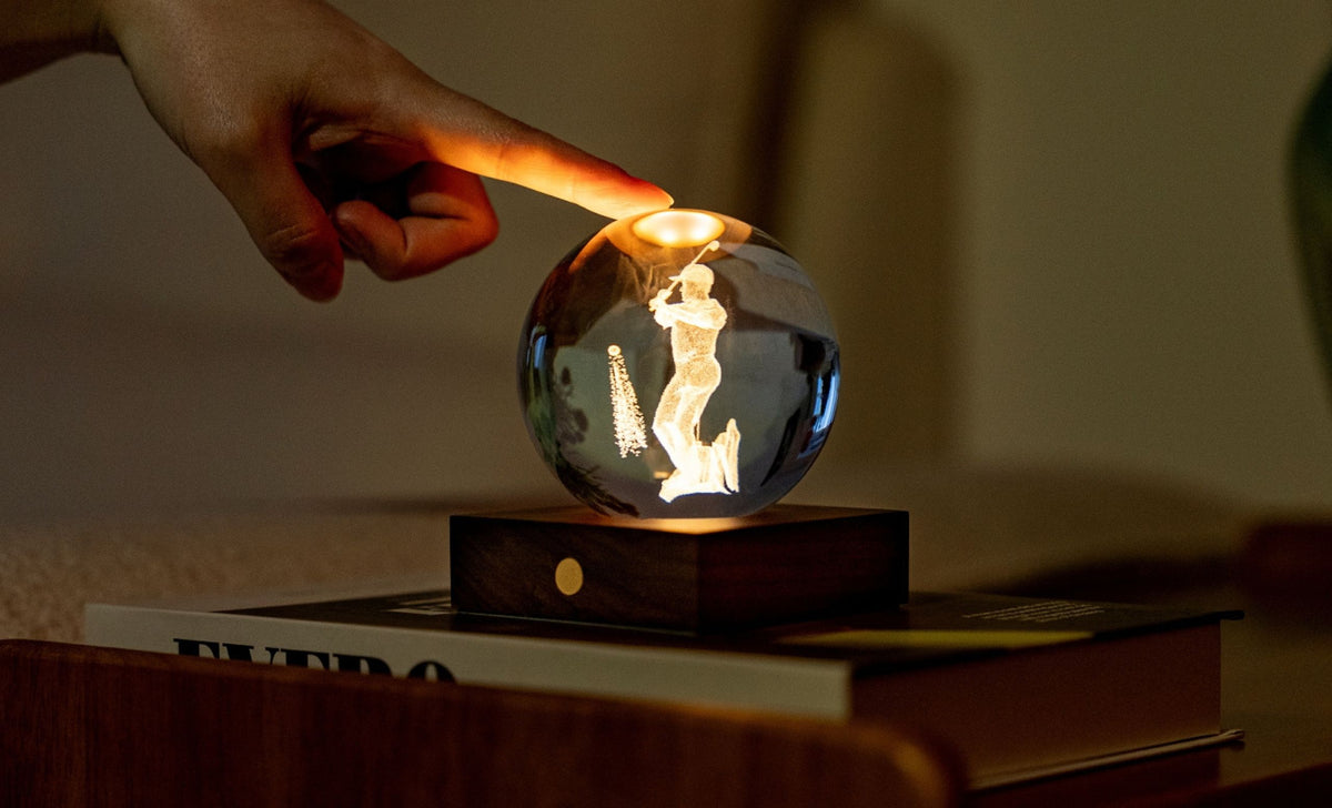 Amber Kristalslampi Golf