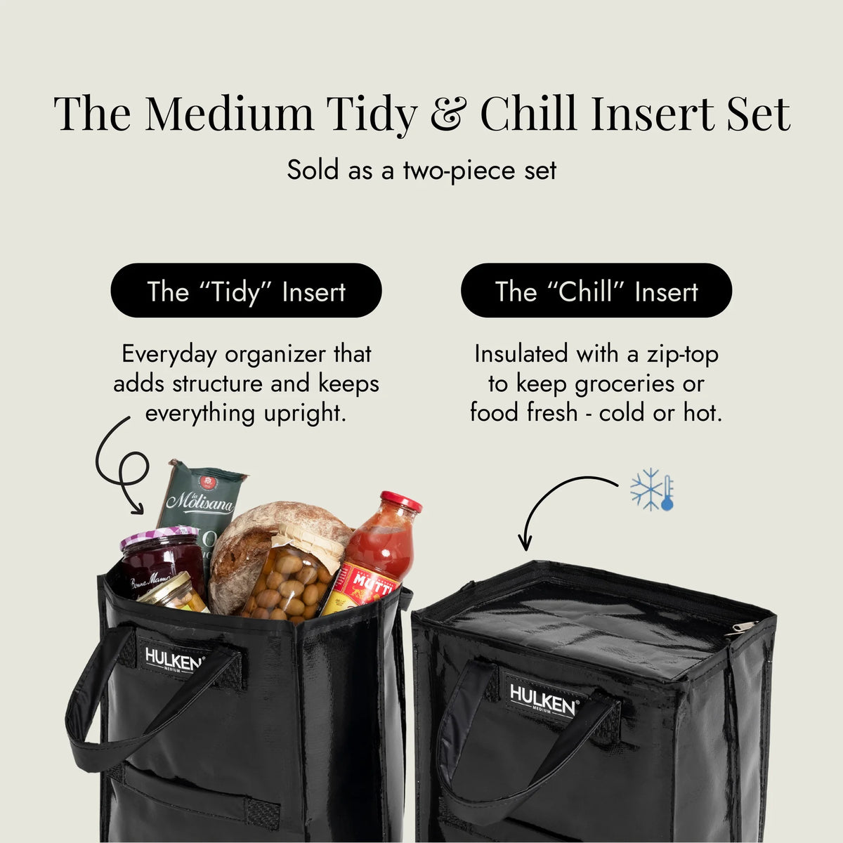 The Tidy & Chill Insert Set Black