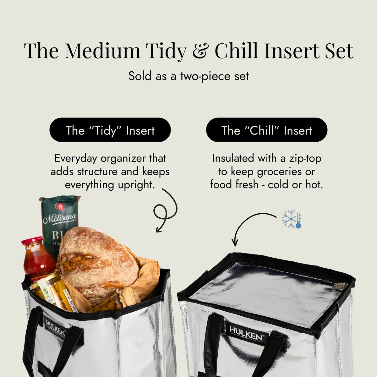 The Tidy & Chill Insert Set Silver