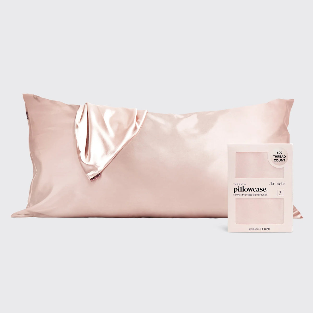 XL Satín Koddaver Blush
