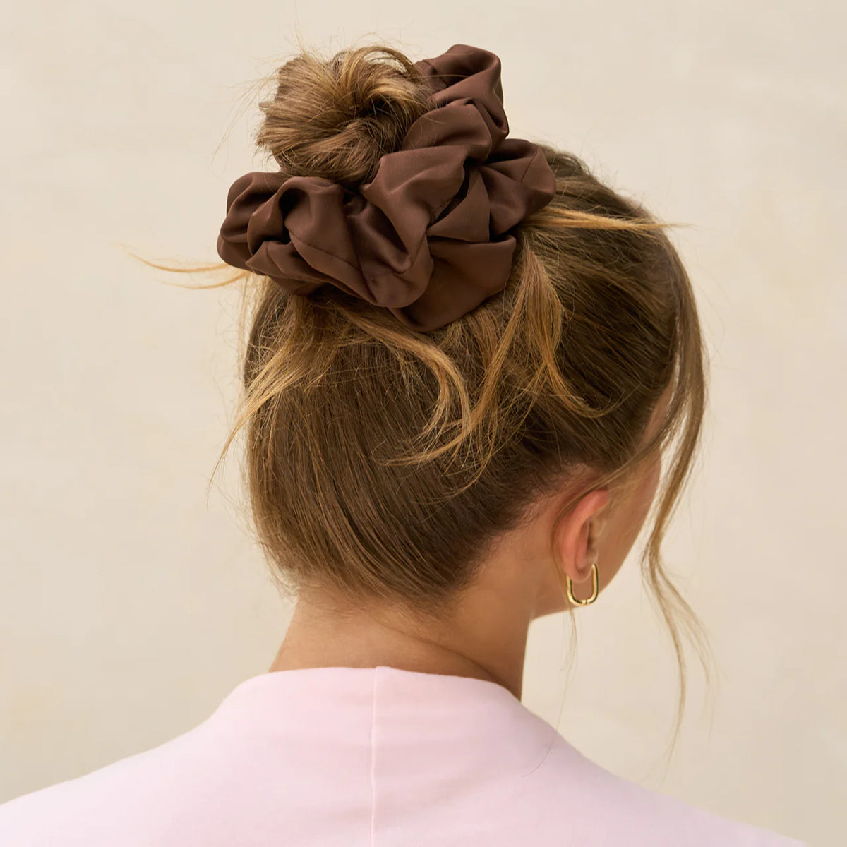 Oversized Scrunchies Black & Chocolate - 2. stk.