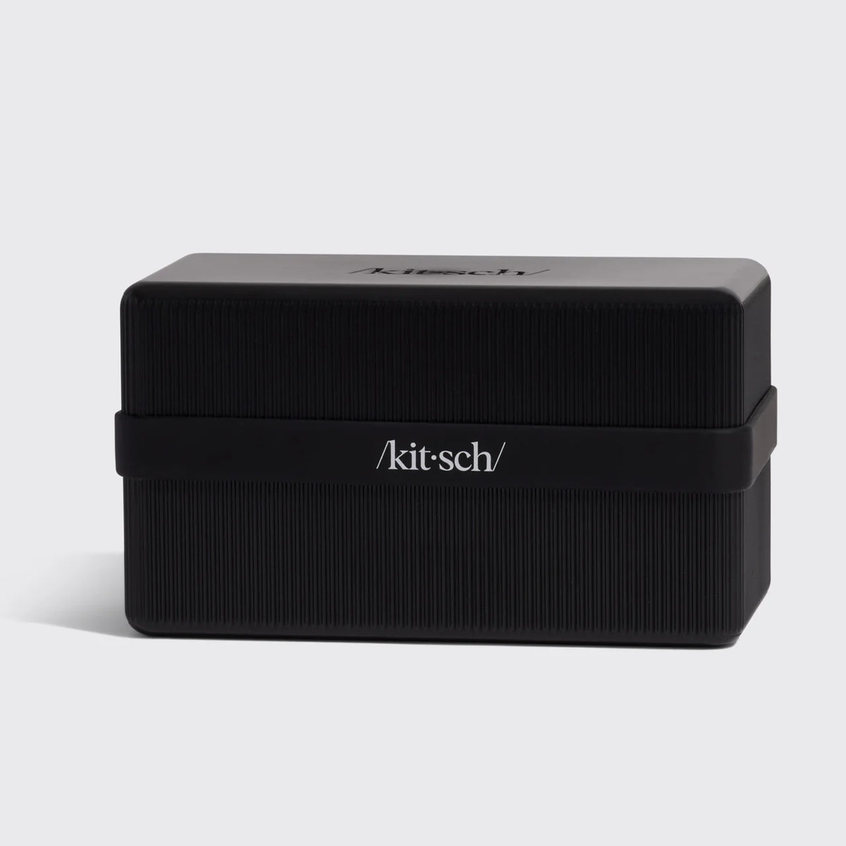 Ferðabox fyrir 4 Kitsch Sjampó/Hárnæringu Svart