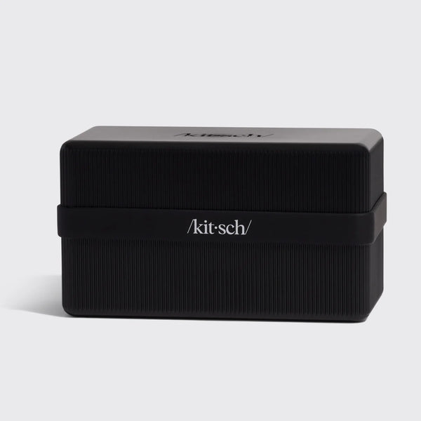 Ferðabox fyrir 4 Kitsch Sjampó/Hárnæringu Svart - Akkúrat