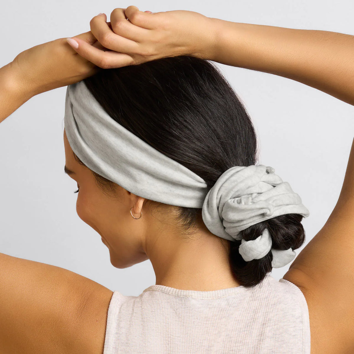 Set & Flow Active Curling Headband Heather Gray