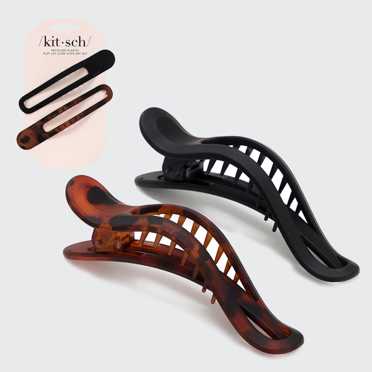 Curved Flat Lay Claw Clips 2stk.