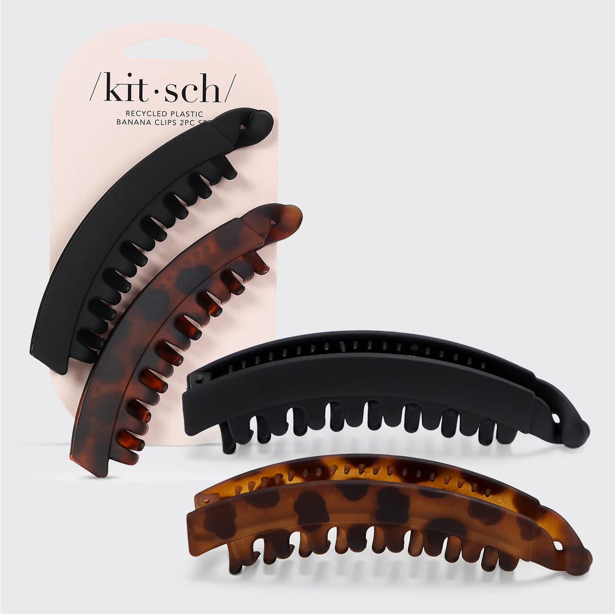 Banana Clip 2stk - Black &amp; Tort