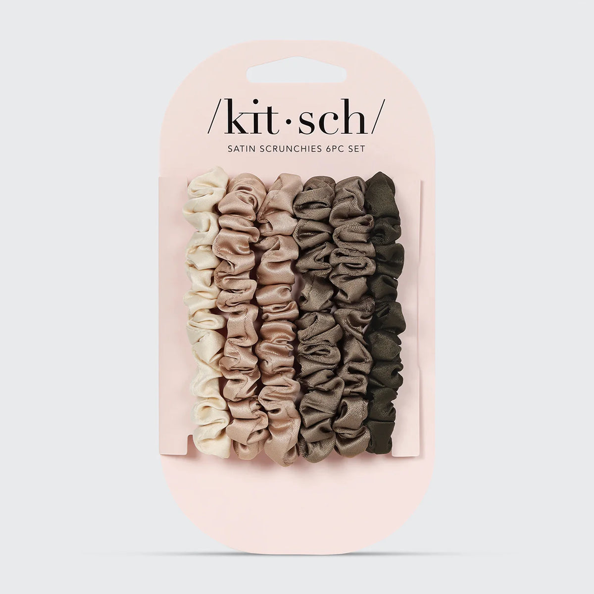 Petite Satín Hárteygjur Scrunchies - Jarðlitir