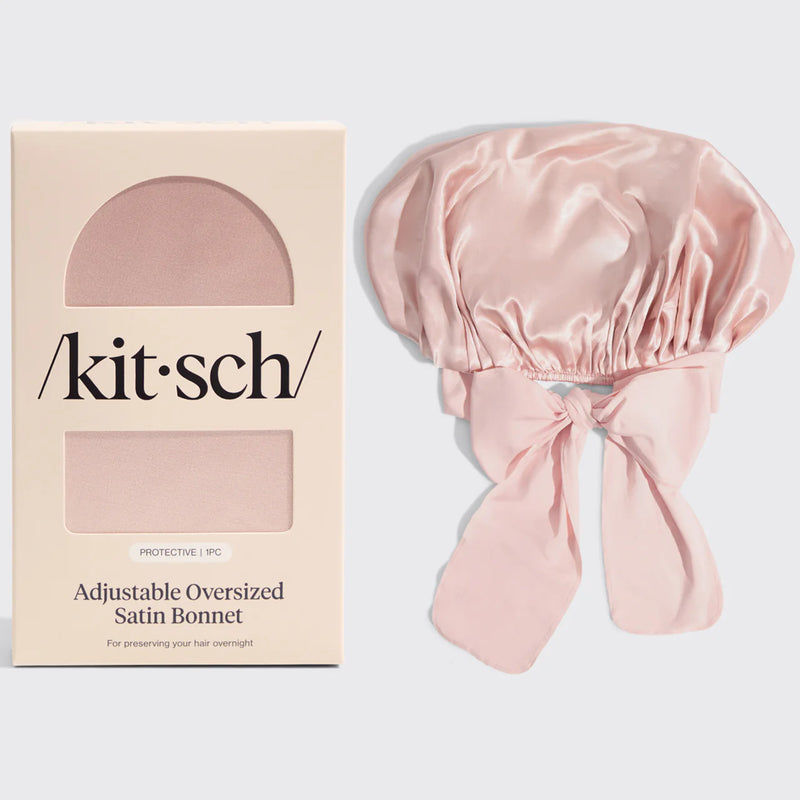 Satín Oversized Bonnet Bleik