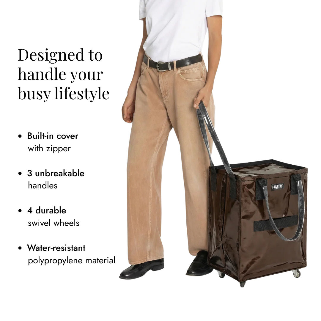 Hulken® Original Rolling Tote Bag Chocolate