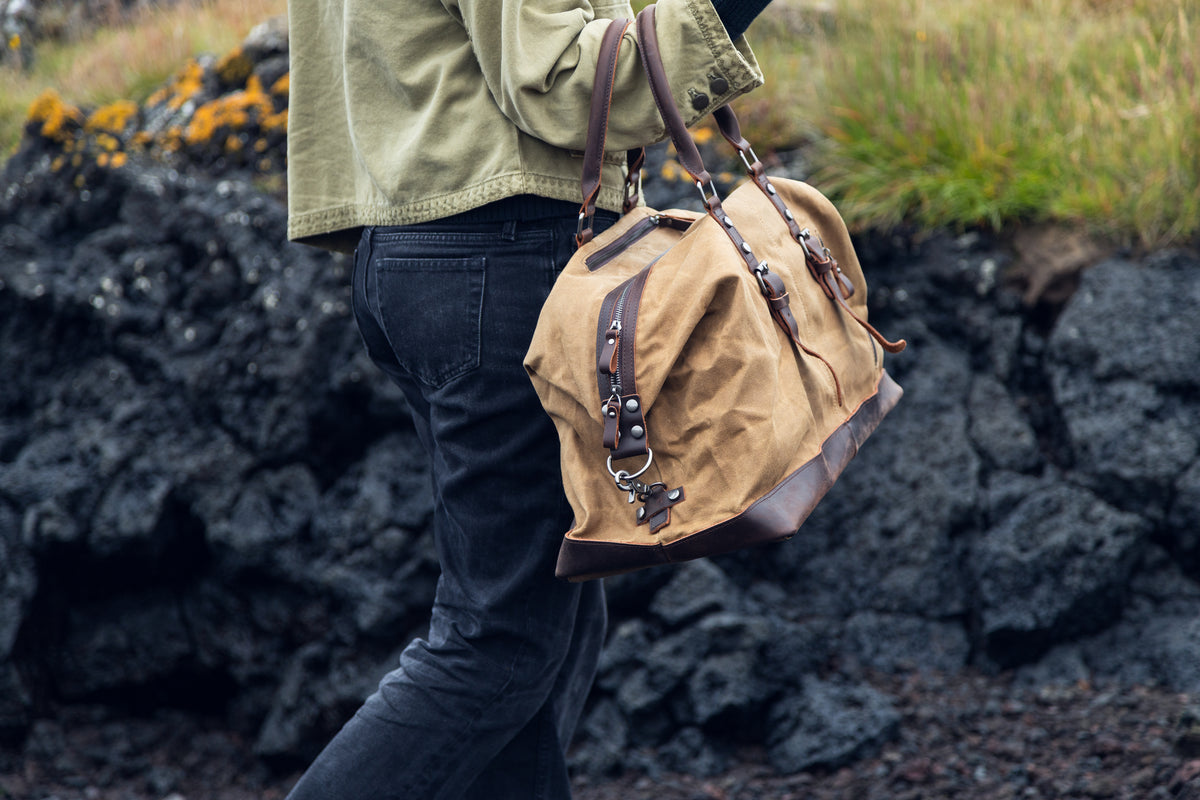 Waxed Weekend Taska Khaki