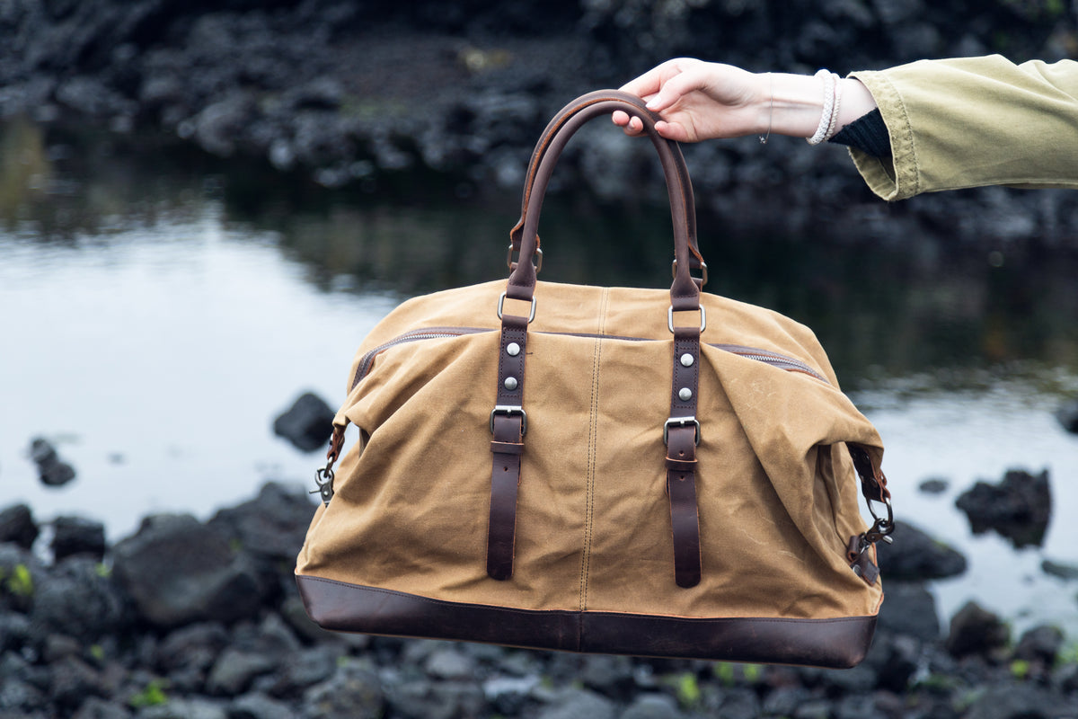 Waxed Weekend Taska Khaki