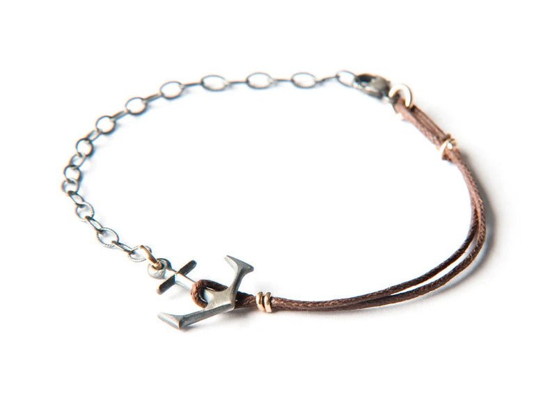 Armband, Lítið Akkeri, silfur