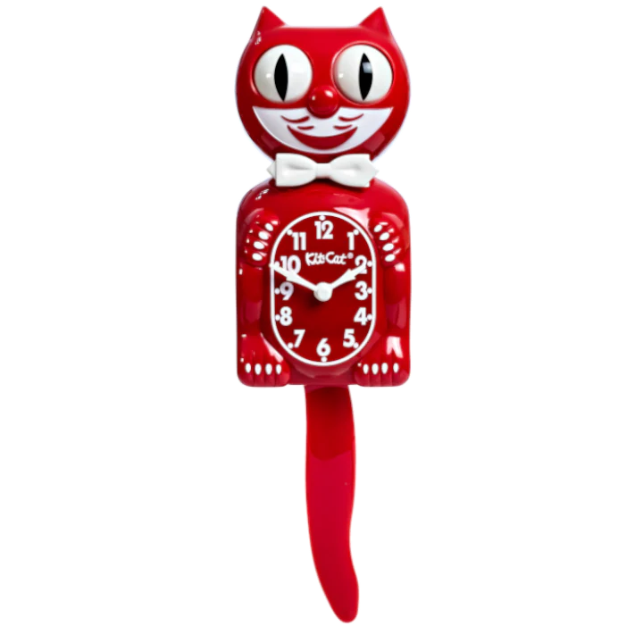 Kit-Cat Klock Classic Rauð